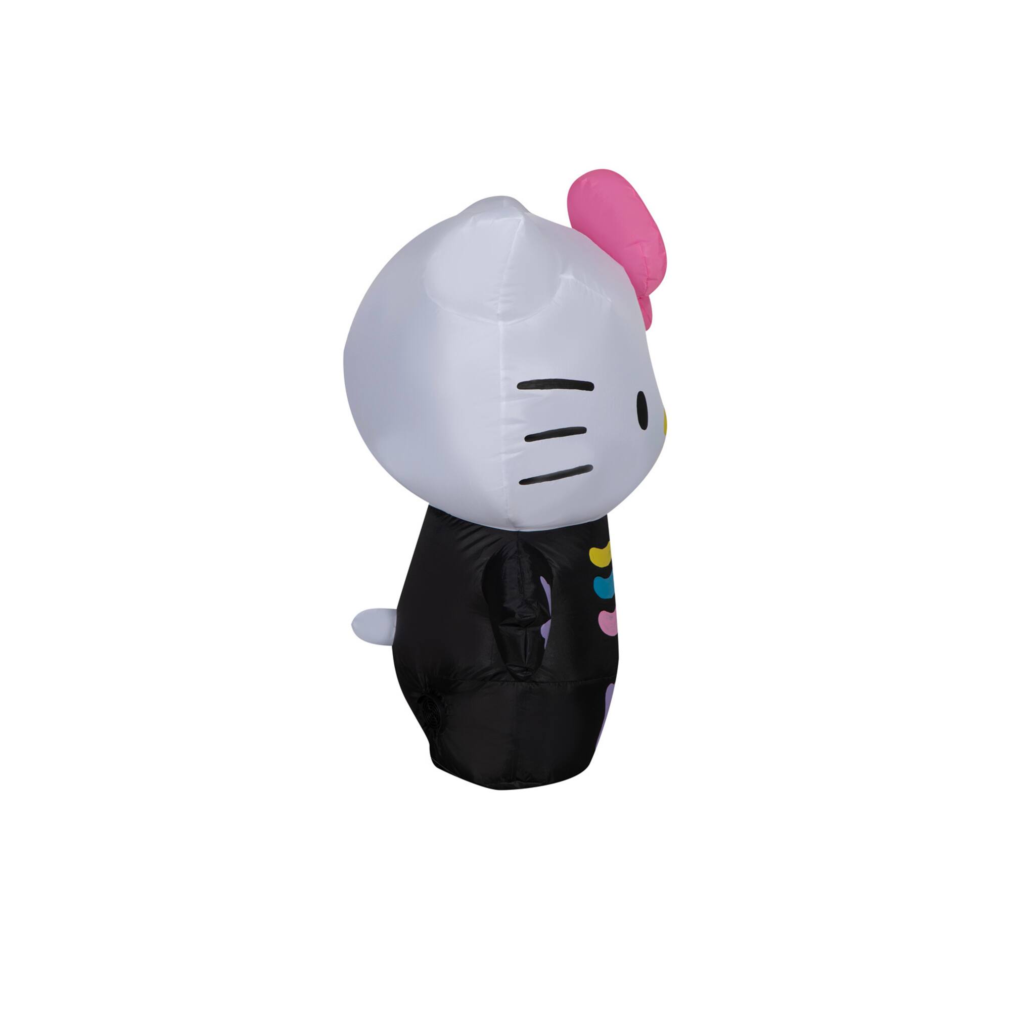 3ft. Airblown® Inflatable Halloween Hello Kitty Neon Skeleton